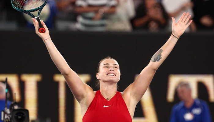 Aryna Sabalenka celebrates after victory in the Australian Open final. — AFP/File