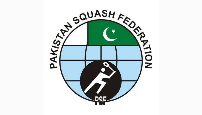 The logo of the Pakistan Squash Federation (PSF) can be seen in this image. — Facebook/Pakistan Squash Federation