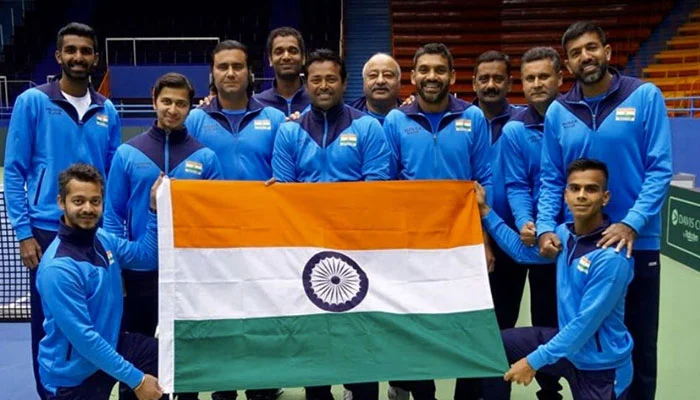 Indian tennis squad. — AFP/File
