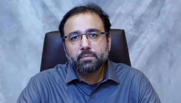 Pakistan Muslim League-Quaid (PMLQ) President Chaudhry Shujaat Hussains son Chaudhry Salik Hussain can be seen in this image. — Facebook/Chaudhry Salik Hussain