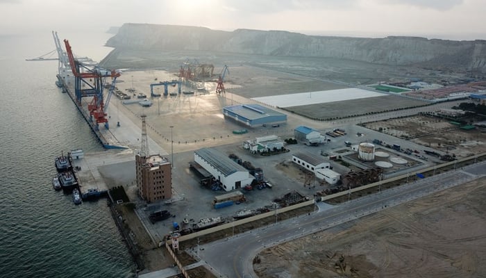This photo taken on January 29, 2018 shows a view of Gwadar Port in southwest Pakistans Gwadar. — Xinhua