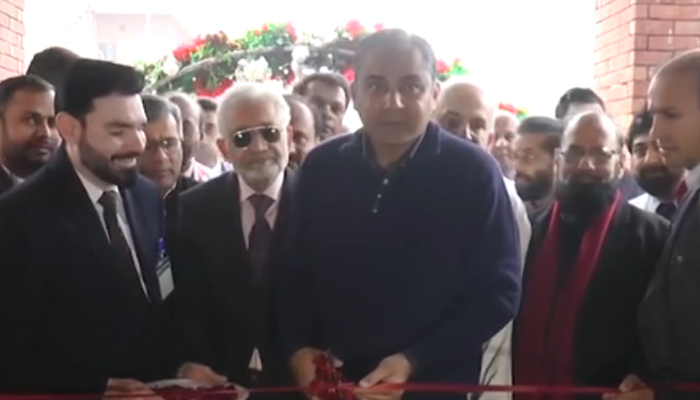 Chief Minister Mohsin Naqvi can be seen inaugurating the Mayo Cancer Care Hospital in Manawan on January 31, 2024. — Facebook/Govt of Punjab