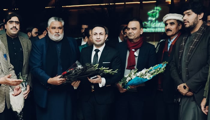 CEO Centaurus Mall  Sardar Yasir Ilyas Khan can be seen at the Annual Employee Awards Event 2023 in Mehria Town. — Facebook/Mehria Town