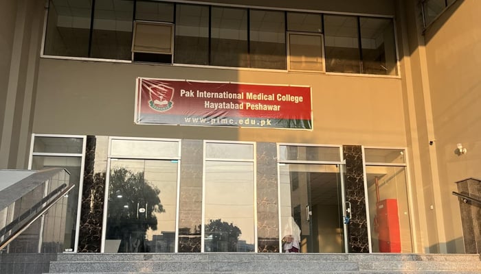 Pak International Medical College Peshawar can be seen in this image. — Facebook/Pak International Medical College Peshawar