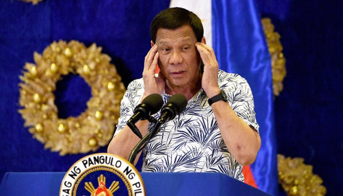 Former Philippine President Rodrigo Duterte can be seen in this image. — AFP/File