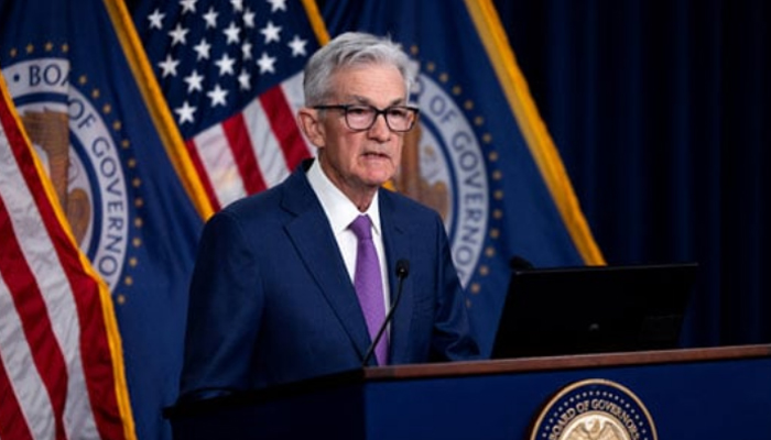 US Federal Reserve chair Jerome Powell holds a news conference after a Federal Open Market Committee meeting in Washington, DC, on January 31, 2024. — AFP