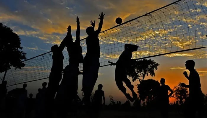 This representational image shows Volleyball. — AFP/File