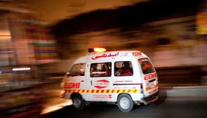 A representational image of an Edhi ambulance. — APP/File