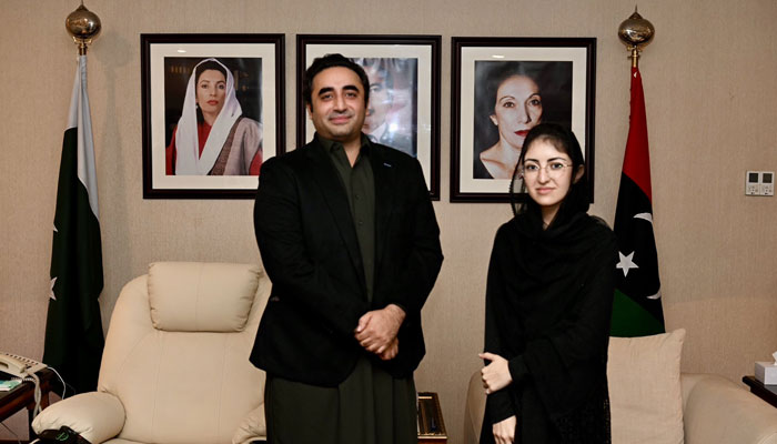 Dr Saveera Parkash photographed here with PPP Chairman Bilawal Bhutto. — X/@saveera_parkash