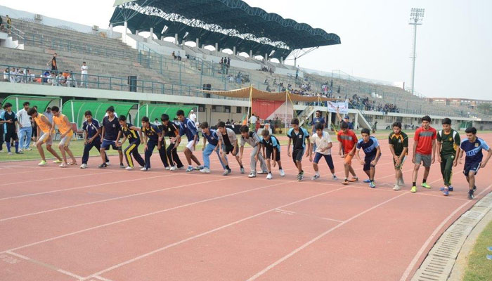 This image shows athletes during an event by the Athletics Federation of Pakistan. — Athletics Federation of Pakistan Website