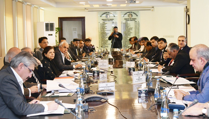 Federal Minister for Finance, Revenue, and Economic Affairs Dr Shamshad Akhtar presides over an ECNEC meeting in Islamabad on February 7, 2024. — X/@Financegovpk