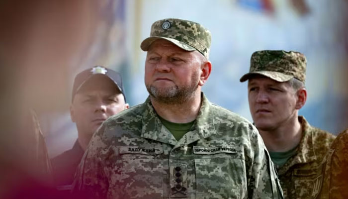 Ukrainian armed forces commander General Valeriy Zaluzhnyi can be seen in this image. — AFP/File