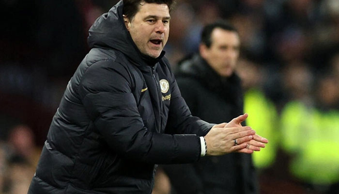 Chelseas Argentinian head coach Mauricio Pochettino during the English League Cup first-leg semi-final football match between Middlesbrough and Chelsea at the Riverside Stadium in Middlesbrough, England on January 9, 2024. — AFP