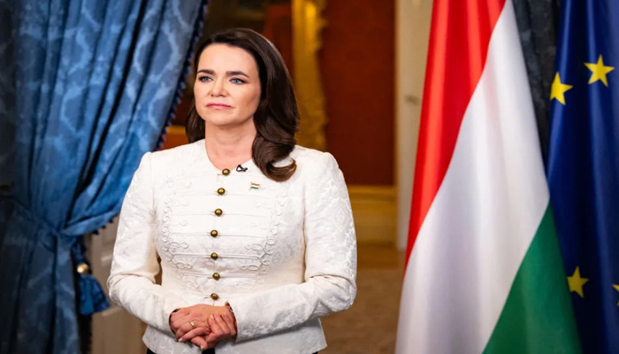 President of Hungary Katalin Novák can be seen in this image. — AFP/File