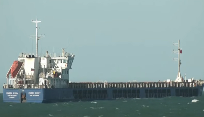 This screengrab shows the Russian Cargo Ship. — AFP/File