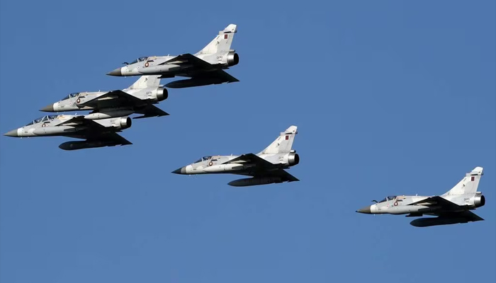 Mirage 2000 flies during a military parade to mark a Qatari celebration. — AFP/File