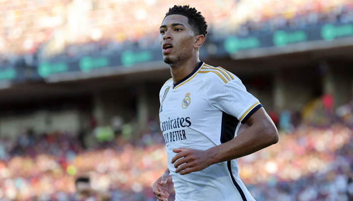 Real Madrid’s English midfielder Jude Bellingham celebrates after scoring. — AFP/File