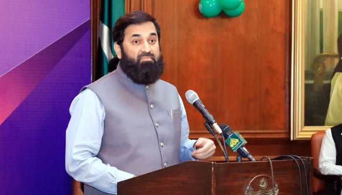 Punjab Governor Baligh Ur Rehman speaks at a ceremony in Lahore. — Facebook/The Governor of Punjab