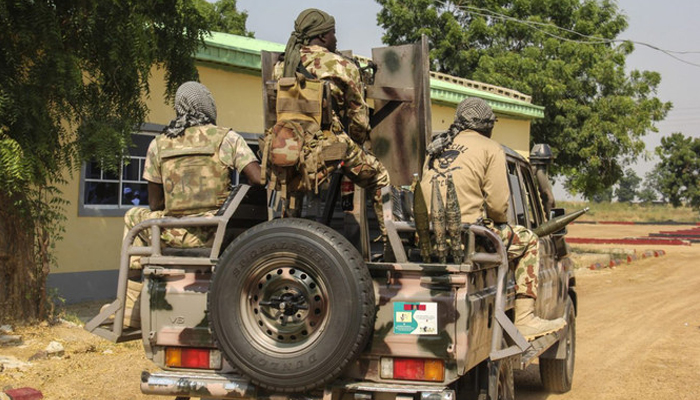 Nigerian soldiers can be seen in this image. — AFP/File