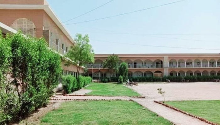 This image shows the University of Sufism and Modern Sciences Bhitshah (USMS). — Facebook/the University of Sufism and Modern Sciences Bhitshah