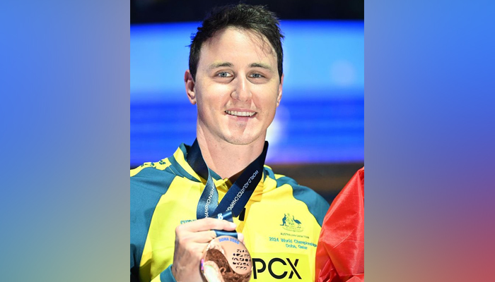 World champion Cameron McEvoy can be seen in this image on February 13, 2024. — Instagram/@cam_mcevoy