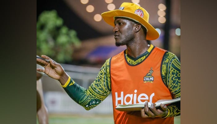 Peshawar Zalmi’s head coach Darren Sammy on June 7, 2021. — Facebook/Daren Sammy