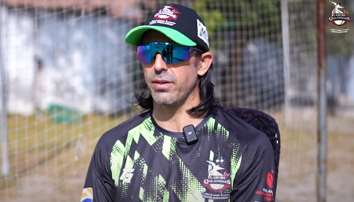South Africa-born Namibia’s all-rounder David Wiese can be seen in this image. — Youtube/Lahore Qalandars