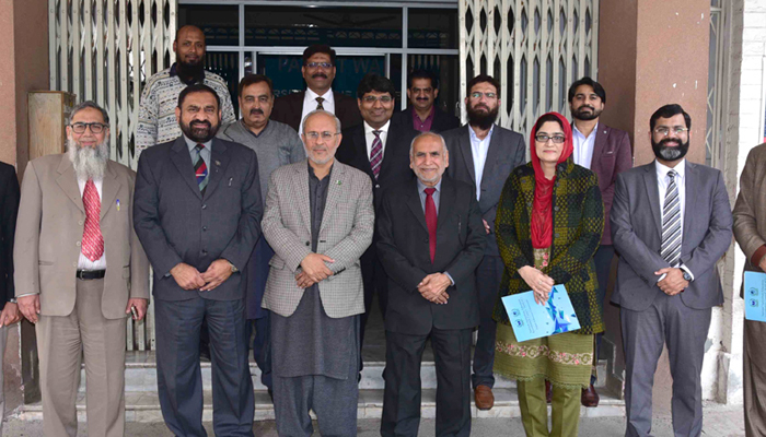 NAEAC visitors along with PU Faculty members during their visit to the University of Punjab on February 17, 2024. — PU Website