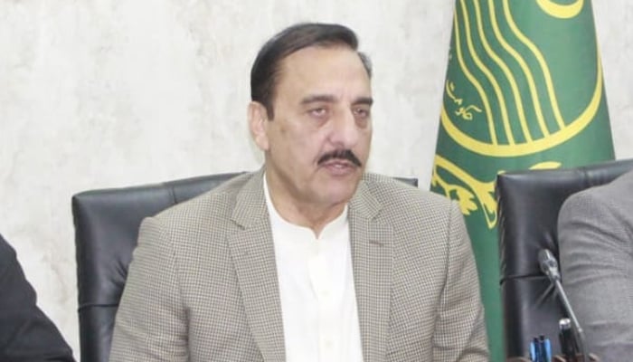 Former commissioner of Rawalpindi Liaquat Ali Chattha can be seen in this image on February 16, 2024. — Facebook/Commissioner Rawalpindi Official