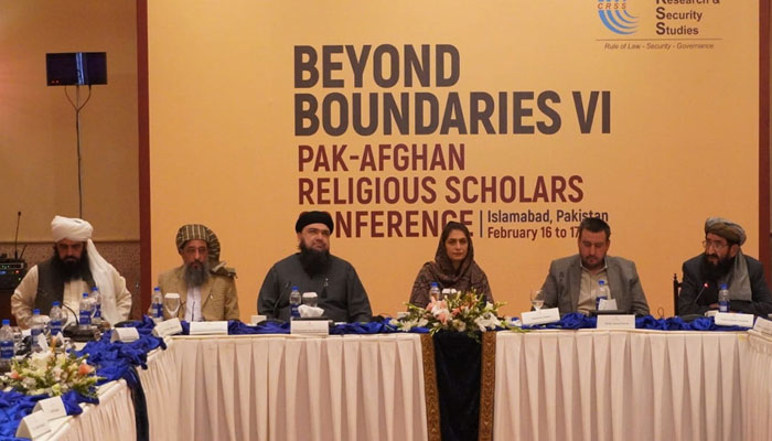 Participant speaks during Pakistan-Afghanistan Religious Scholars Conference. — Centre for Research and Security Studies (CRSS) Website