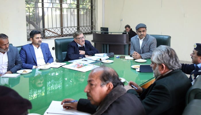 This image shows a meeting by the PSB officials in Islamabad on January 19, 2024. — Facebook/Pakistan Sports Board