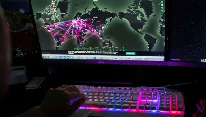 A symbolic image shows monitoring of global cyber attacks. — AFP/File