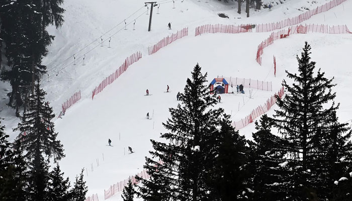 International skiers practice ahead of competing in the CAS Karakoram International Alpine Ski Cup. ─ AFP/File