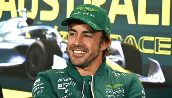 Aston Martins Spanish driver Fernando Alonso speaks at a drivers press conference ahead of the 2023 Formula One Australian Grand Prix at the Albert Park Circuit in Melbourne. — AFP/File
