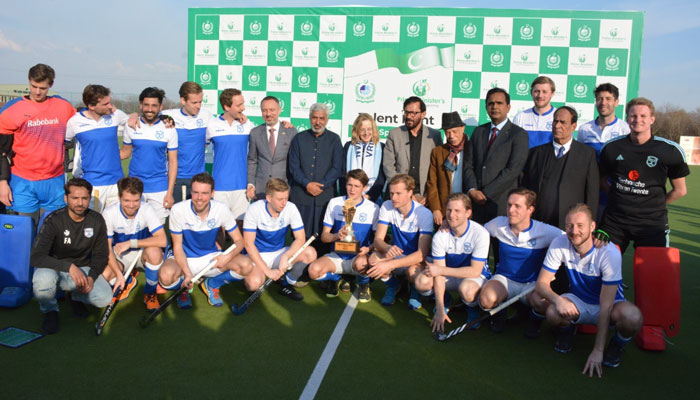 The Dutch Hockey team can be seen in this image. — APP/File