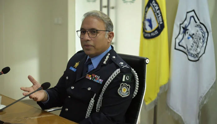 Islamabad Capital City Police Officer (ICCPO) Dr. Akbar Nasir Khan on February 22, 2024. — Facebook/Islamabad Police