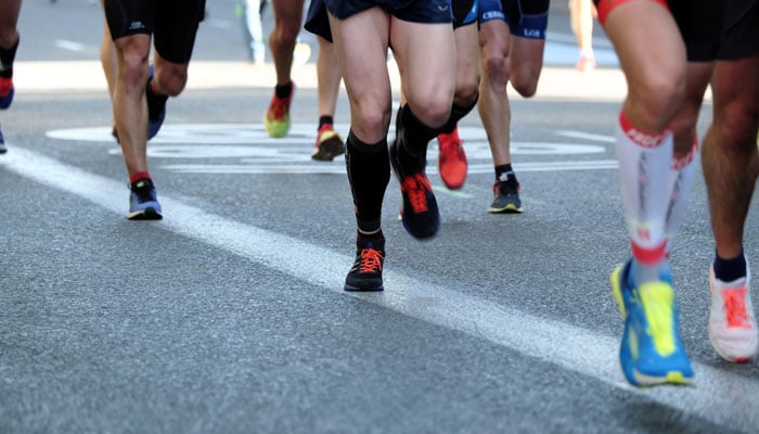 This representational image shows people during a marathon. — Unsplash/File