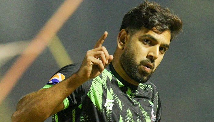 Lahore Qalandars premier pacer Haris Rauf can be seen in this image. — Facebook/Lahore Qalandars