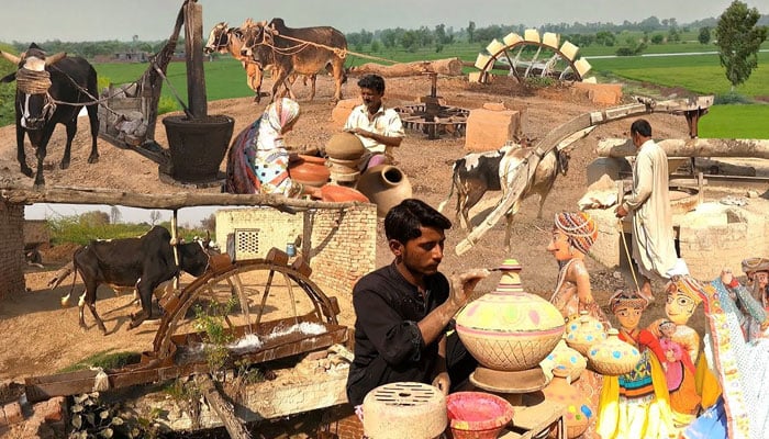 The image is a thumbnail on a YouTube video showcasing a rural culture in Pakistan. — YouTube/Stunning Pakistan