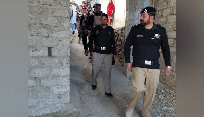 KPK police personnel during a search operation in Battagram on January 2, 2024. — Facebook/KPK Police