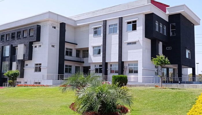 Al-Shifa Trust Eye Hospital building can be seen. — APP/File
