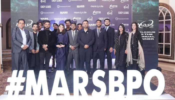 Participants posses at Annual award ceremony of Mars BPO on February 28, 2024. — Facebook/MARS BPO Pvt Ltd - Official