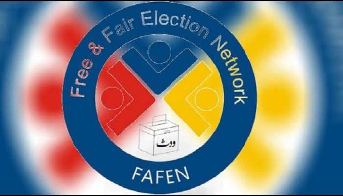 The Free and Fair Election Network’s (FAFEN) logo. — FAFEN