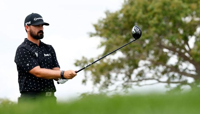 Chad Ramey of the United States prepares to tee off on the 16th tee during the first round of The Cognizant Classic in The Palm Beaches at PGA National Resort And Spa in Palm Beach Gardens, Florida. - AFP