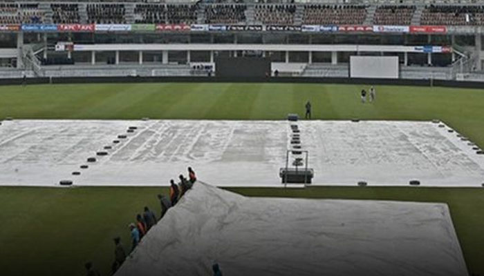 The Pindi Stadium after constant rain. — — Facebook/Machaao