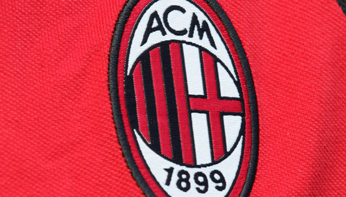This file photo taken on September 10, 2006 shows the AC Milan’ logo before their Serie A football match AC Milan vs Lazio, in Milan. AC Milan. —AFP/File