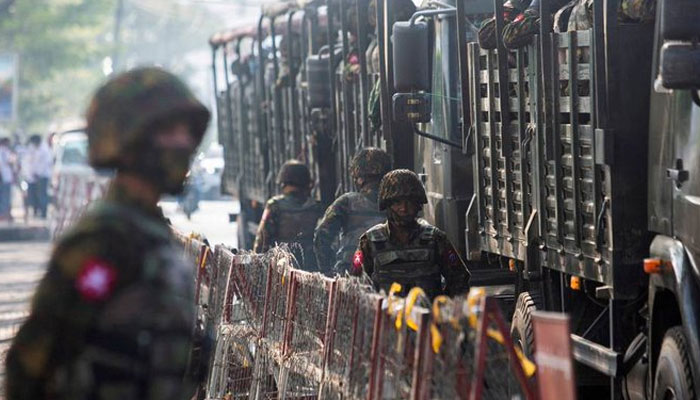 Artillery shelling kills 12 in Myanmar market. — AFP File