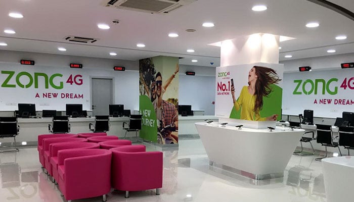 The interior view of Zong Franchise. — Facebook/Zong Franchise Khiali Gujranwala