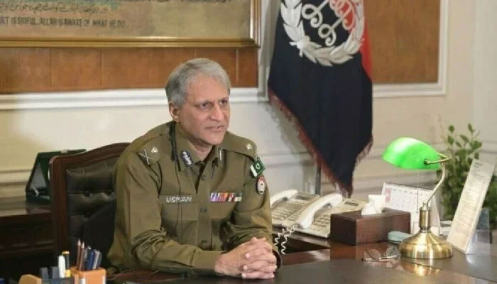 Inspector General Police Punjab (IGP) Dr Usman Anwar at his office. — AFP/File