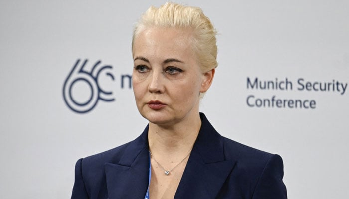 Yulia Navalnaya, the wife of late Russian opposition leader Alexei Navalny, attends the Munich Security Conference on February 16, 2024. — AFP